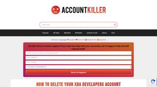 
                            6. Delete your XDA Developers account | accountkiller.com