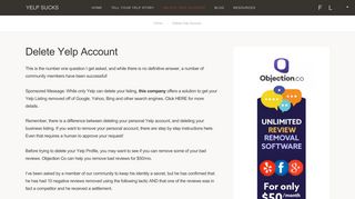 
                            11. Delete Your Yelp Account - Yelp-Sucks.com Business Resources ...