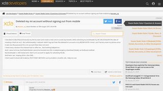 
                            5. Deleted my mi account without signing out fr… | Xiaomi Redmi Note ...