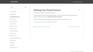 
                            13. Deleting Your Pocket Account - Pocket Support