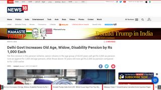 
                            13. Delhi Govt Increases Old Age, Widow, Disability Pension by Rs 1,000 ...