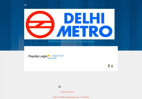
                            4. Delhi Metro Rail :: Payslip Login :: DMRC :: Salery Slip :: VINOD.NAIN