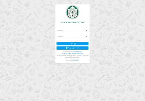 
                            9. DELHI PUBLIC SCHOOL, DURG LOGIN PAGE