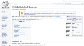 
                            4. Delhi Public School, Kalyanpur - Wikipedia