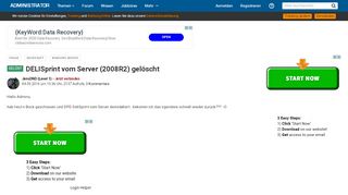 
                            13. DELISprint vom Server (2008R2) gelöscht - Administrator