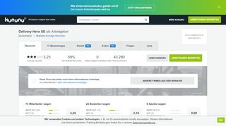 
                            4. Delivery Hero SE als Arbeitgeber: Gehalt, Karriere, Benefits | kununu