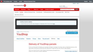 
                            6. Delivery of YouShop parcels | New Zealand Post