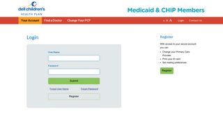 
                            10. Dell Children's Health Plan: Login