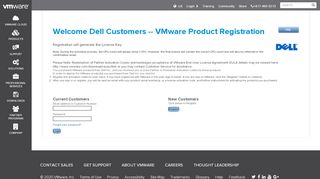 
                            7. Dell Customers -- VMware Product Registration