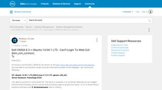 
                            11. Dell OMSA 8.3 + Ubuntu 14.04.1 LTS - Can't Login To Web GUI ...