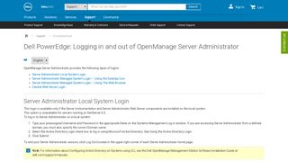 
                            1. Dell PowerEdge: Logging in and out of OpenManage Server ...