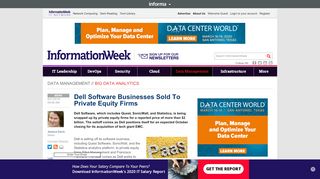 
                            13. Dell Software Businesses Sold To Private Equity Firms ...