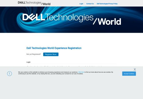 
                            6. Dell Technologies World 2019 Registration