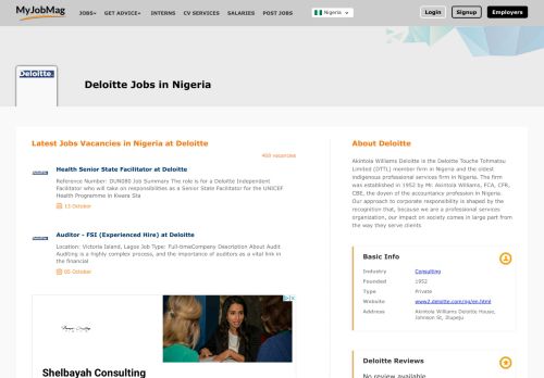 
                            7. Deloitte Jobs and Vacancies in Nigeria February 2019 | MyJobMag