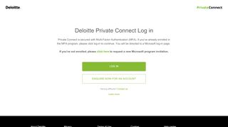 
                            3. Deloitte Private Connect - Login