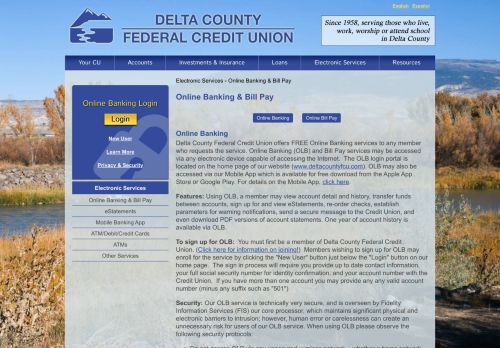 
                            10. Delta County Federal Credit Union > Electronic Services > Online ...