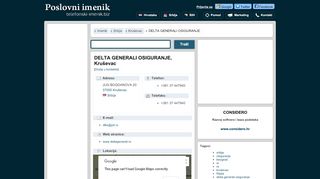 
                            12. DELTA GENERALI OSIGURANJE, Kruševac - Telefonski imenik