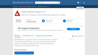 
                            6. Delta Media Player 1.1 Download (Free trial) - dmplayer.exe