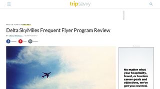 
                            9. Delta SkyMiles Frequent Flyer Program Review - TripSavvy