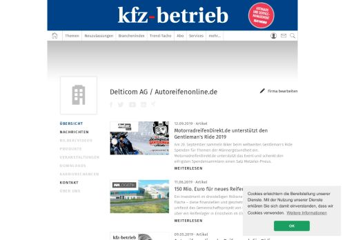 
                            8. Delticom AG / Autoreifenonline.de in Hannover | Übersicht - kfz-betrieb