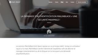 
                            2. Demande d'authentification MailInBlack : une sécurité maximale