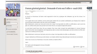 
                            8. Demande d'avis sur l'offre e-mail GMX - LinuxFr.org