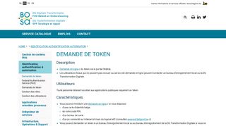 
                            10. Demande de token | DG Transformation Digitale - BOSA