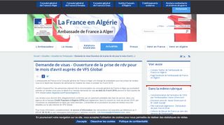 
                            13. Demande de visas - Ambassade de France à Alger