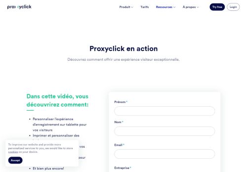 
                            7. Demandez une démo de notre système de gestion des ... - Proxyclick