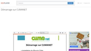 
                            9. Démarrage sur CUMANET - PDF - DocPlayer.fr