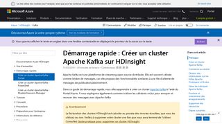 
                            9. Démarrer avec Apache Kafka - Démarrage rapide Azure HDInsight ...