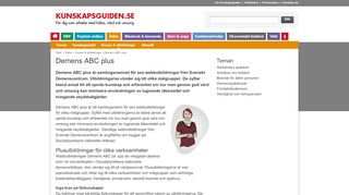 
                            4. Demens ABC plus - Kunskapsguiden