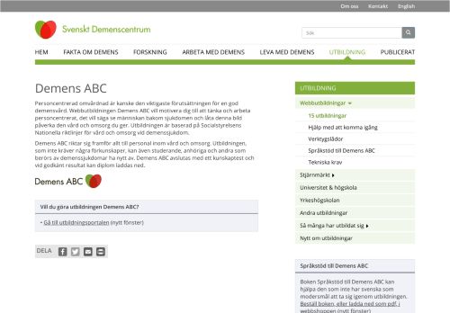 
                            8. Demens ABC - - Svenskt Demenscentrum