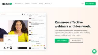 
                            2. Demio - Hassle-free Webinar Software for Marketers