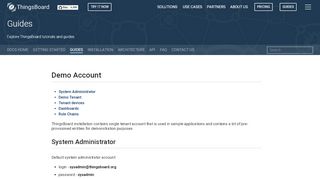 
                            3. Demo Account | ThingsBoard