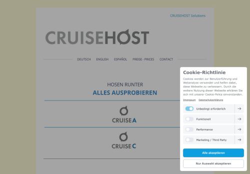 
                            3. DEMO - CRUISEHOST Solutions - Eine Datenbank. Alle Kreuzfahrten ...