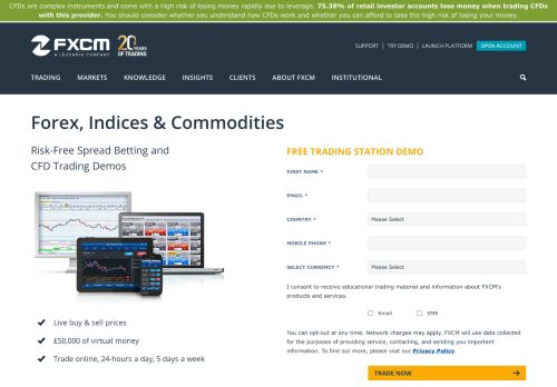 
                            10. Demo Forex Trading Account, Risk Free Online - FXCM UK - FXCM.com