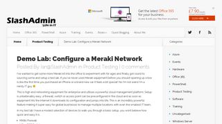 
                            10. Demo Lab: Configure a Meraki Network | SlashAdmin \ Life in IT