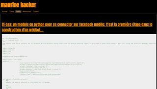 
                            13. Demo - maurice hacker - Google Sites