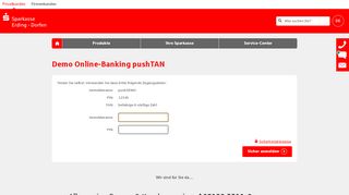 
                            6. Demo Online-Banking pushTAN - Sparkasse Erding - Dorfen