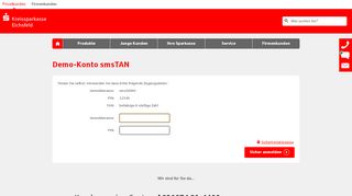 
                            13. Demo Online-Banking smsTAN - Kreissparkasse Eichsfeld