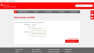 
                            6. Demo Online-Banking smsTAN - Sparkasse Jena-Saale-Holzland