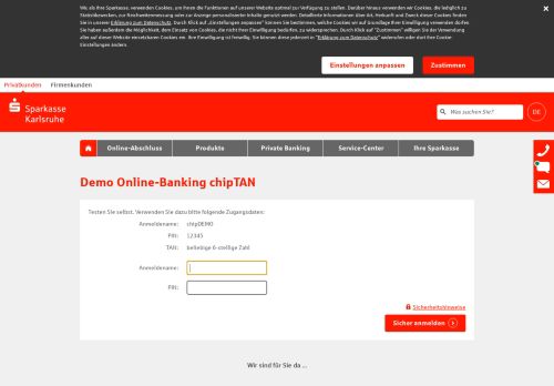 
                            4. Demo Online-Banking - Sparkasse Karlsruhe