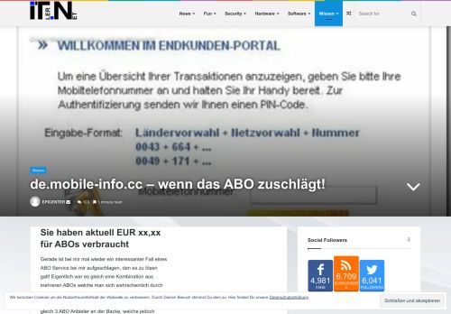 
                            10. de.mobile-info.cc – wenn das ABO zuschlägt! - ITler.NET