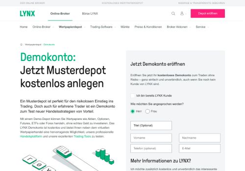 
                            6. Demokonto | Jetzt kostenloses Demokonto anfordern - LYNX