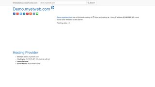 
                            9. Demo.myetweb.com Error Analysis (By Tools) - Website Success Tools
