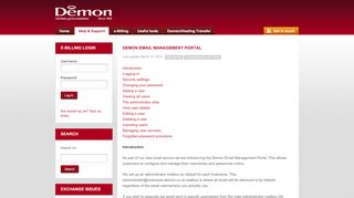 
                            3. Demon Email Management Portal « Demon Online Help Centre