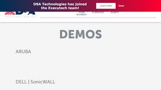 
                            12. Demos - DSA Technologies