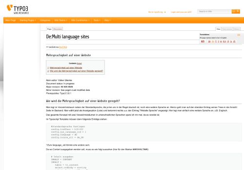 
                            3. De:Multi language sites - TYPO3Wiki - typo3.org