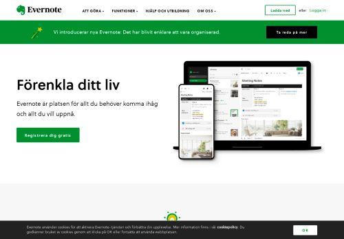 
                            2. Den bästa anteckningsappen | Organisera dina ... - Evernote